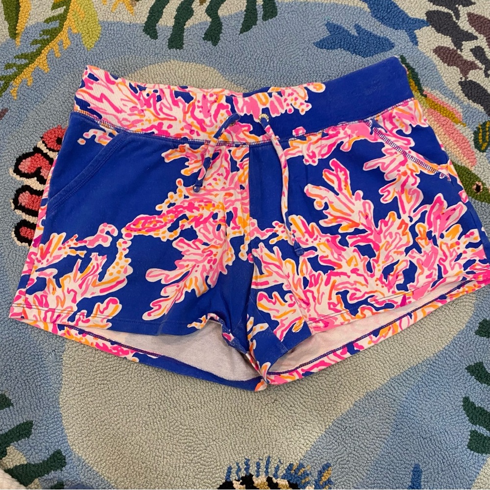 Lilly Pulitzer coral cotton shorts